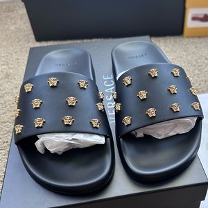 Versace Medusa Studded Slide